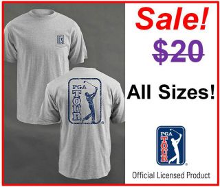   Mens Pro Golf Association Logo Pocket Tee T Shirt Clothing Apparel