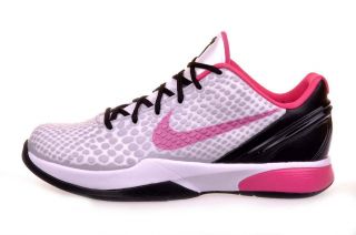 Nike Kobe VI 6 GS White Spark Pink Girls Basketball Shoes 429913 101