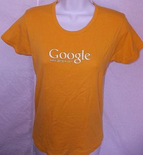 Google www.google Im Feeling Lucky ! Yellow Shirt Top Juniors L 