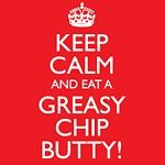 Sheffield United Keep Calm & Eat A Greasy Chip Butty Football Blades T 