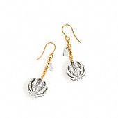 NWT $98 Coach Pave Ball Earrings 95810 Gold
