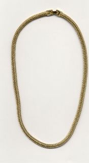 20 14KT GOLD EP 6MM DESIGNER FOXTAIL WHEAT CHAIN NECKLACE WITH A 
