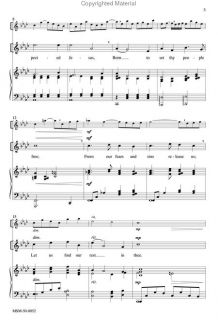 Look inside Come, Thou Long Expected Jesus (Choral Score)   Sheet 