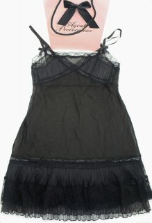 NEW AGENT PROVOCATEUR Black Tulle Fifi Love Slip (was £275) BNWT 