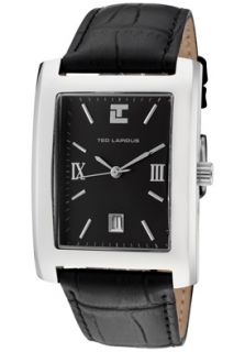 Ted Lapidus 5100301 Watches,Mens Black Dial Black Leather, Mens Ted 