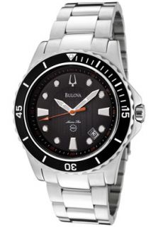 Bulova 98B131 Watches,Mens Marine Star Black Textured Dial Stainless 