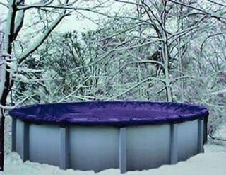 28 Round Above Ground Winter Swimming Pool Solid Cover 15 Yr Warranty 