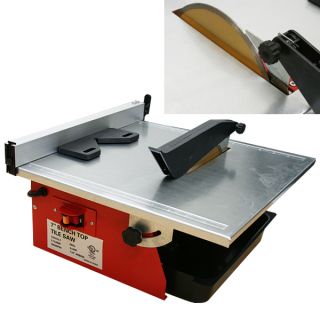 WET TILE SAW MARBLE STONE CUTTER TABLE w Tray
