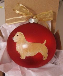 Glen of Imaal Terrier Dog Xmas Ornament Handpainted