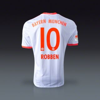 adidas Arjen Robben Bayern Munich Away Jersey 12/13  SOCCER