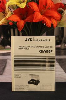 JVC FULLY AUTOMATIC QUARTZ   LOCKED TURNTABLE INSTRUCTION BOOK