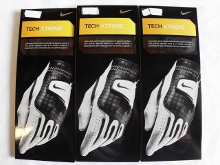   NEW Nike Tech Xtreme III Golf Gloves, PICK A SIZE, WHITE W/ BLACK