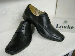 Design Loake Hurst Black Leather Smart Lace Up Shoes