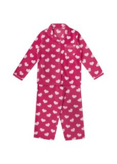Home Girls Black Card Heart Wincey Pyjamas