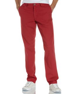 Belmont Pants, Red Polo   