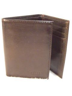 Van Huesen Black Leather Trifold Wallet