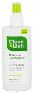 Buy CleanWell   Natural Hand Sanitizer Alcohol Free   6 oz. at 