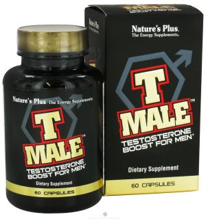 Natures Plus   T Male Testosterone Boost For Men   60 Capsules 