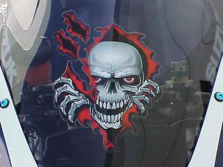 SKULL DECAL GRAPHIC for MOTORCYCLE WINDSCREENS