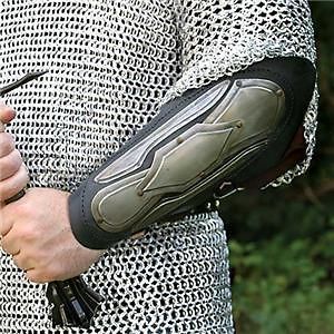 MEDIEVAL Gothic LEATHER & STEEL VAMBRACE Armguard ARMOR
