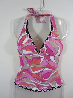 NWT Ladies Profile Gottex Swimsuit Size 6/8 Tankini Top Org $78 Twiggy 