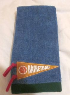 Personalized Set of 2 Sport Basketball Banner Hand Towel 18 x 12