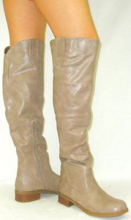 Tall Flat Equestrian Riding Boot Low Heel*Slouch Over Knee Thigh High 