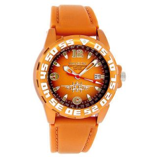   Commander Datejust Mens Orange Rubber Band Quartz Watch 3001 New