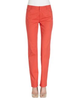 Studio 148 by Lafayette New York Tailored Skinny Jeans, Red