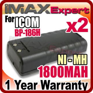   1800mAh Ni Mh BP 186 BP 186H Battery for ICOM VHF IC M1 Marine Radio