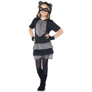 Rascal Raccoon Child Girls Hooded Animal Halloween Costume