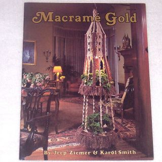 Macrame Gold Pot Plant Hangers Wall Hangings Sweater Purse Pattern 