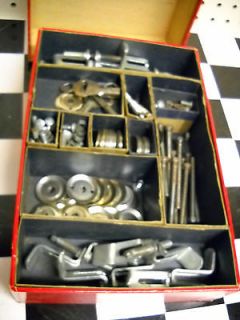 Vintage 1950s genuine union hardware company roller skate repair kit 
