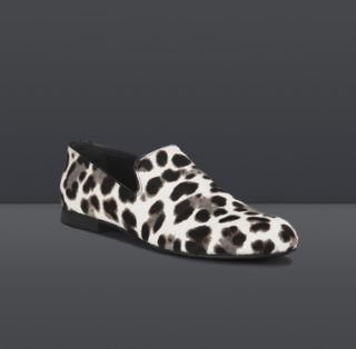Jimmy Choo  Sloane  Leopard Print Pony Slip On Shoe  JIMMYCHOO 