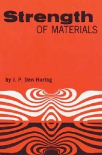 Strength of Materials by Jacob P. Den Hartog 1961, Paperback