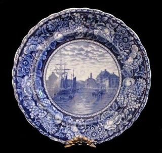 Staffordshire Rowland & Marsellus Faneuil Hall Collector Plate