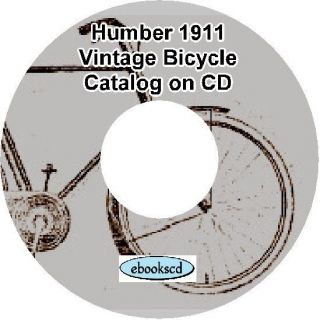 HUMBER 1911 vintage bicycle, tricycle & motorcycle motor cycle catalog 
