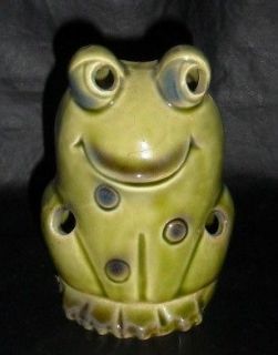Ceramic Frog Incense Tealight Candle Holder Happy Frog