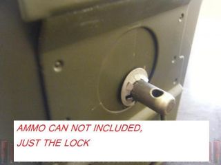 50 cal ammo can BOX LOCK secure 5.56 223 9mm 45 cal