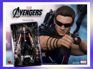Ready Hot Toys Marvel The Avengers Hawkeye Jeremy Renner 1/6 Figure