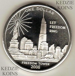 11 Freedom Tower   World Trade Coin   COOK ISLANDS 2006 