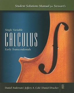  Calculus by James Stewart, Jeffery A. Cole and Daniel Anderson 