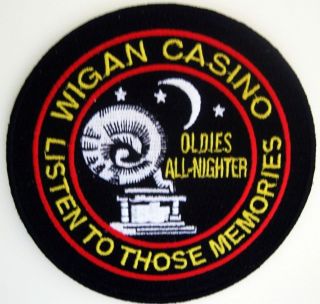 NORTHERN SOUL PATCH   WIGAN CASINO   LISTEN TO THOSE MEMORIES