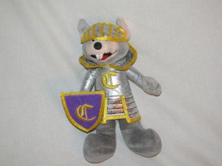2008 Knight Chuck E Cheese Mouse Sword Stuffed Animal Plush
