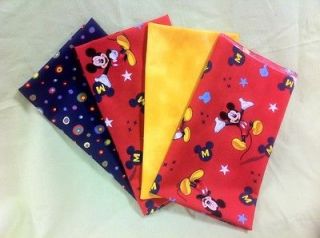 Newly listed 4 Pack Red Mickey Mouse Fat Quarters