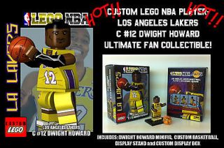 Custom Lego NBA BASKETBALL PLAYER  LA LAKERS DWIGHT HOWARD (COLLECTOR 