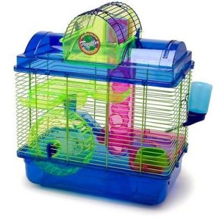NEW Rainbow Colored Hamster Cage.Rodent Gerbal Habitat.Tubes Climbing 