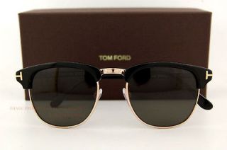 Brand New Tom Ford Sunglasses CLUBMASTER FT 248 HENRY Color 05N GOLD 