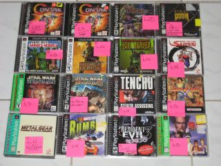 Playstation 1 Teen Games   Your Choice / You Pick What You Want   All 