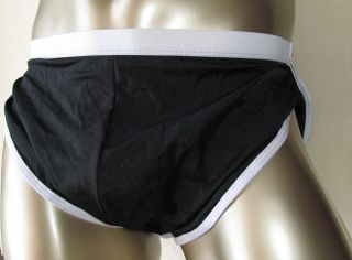 K212A Mens Side Split Short Loungewear Tricot Black